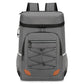 Dark Grey 5.55 Gallons Large Insulated Picnic Backpack with Multi Pockets & Leak-Proof Interior - Multifunctional Waterproof Thermal Lunch Bag for Camping, Hiking & Outdoor Travel