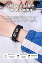 White Silent Vibration Alarm Smart Silicone Wristband with 3-Alarm Settings - Discreet Wake-Up Device for Teens & Adults (Horizontal version)