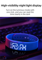 White Silent Vibration Alarm Smart Silicone Wristband with 3-Alarm Settings - Discreet Wake-Up Device for Teens & Adults (Horizontal version)