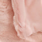 Pink Luxury Tuscany Fleece Rabbit Fur Bubble Blanket (180 x 200 CM) - Double-Sided Thickened Soft Plush Bedding & Large Bed Blanket