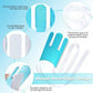 Portable Complete Independent Living Mobility Kit - No-Bend Three Finger Sock Aid & White Extendable 3-in-1 Dressing Hook with Shoe Horn