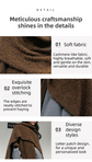 Brown Premium Knitted Wool Blend Poncho - Elegant Thickened Drape Shawl & Cape Cardigan Coat