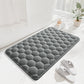 Light Grey 3D Honeycomb Textured High-Elastic Memory Foam Bathroom Mat (40 x 60 CM) - Ultra Absorbent Quick-Dry Thickened Door Mat