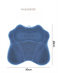 Grey 3D Butterfly Silicone Bath Massage Mat with Suction Cup & Dual-Zone Massage Bristles - Exfoliating Back Scrubber & Foot Deep Cleaner