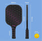 Black and Blue Lightweight Fiberglass Pickleball Paddle Set - 2 High-Rebound Rackets with PU Comfort Grip, 4 Balls and Carry Bag for Outdoor Play