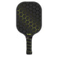 Black and Yellow Fiberglass Pickleball Paddle - 220g Lightweight Racket with Breathable PU Comfort Grip and Oversized Sweet Spot for Outdoor Play