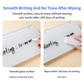 White Slanted Glass Memo Board & Desktop Organizer with 2 Markers & Residue-Free Eraser - Computer Keyboard Stand Dry Erase Notepad