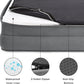 Grey Waterproof Egg-Crate Foam Therapeutic Pet Sofa Bed and Fleece Lounge (M Size 74 x 53 x 17 CM) - Low Entry, High Bolster Support & Zipper Removable Cover