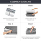 Grey Waterproof Egg-Crate Foam Therapeutic Pet Sofa Bed and Fleece Lounge (XL Size 110 x 82 x 17 CM) - Low Entry, High Bolster Support & Zipper Removable Cover