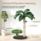Large Multi-Functional Cat Tree & Activity Tower - All-in-One 70CM Tall Sisal Scratching Post, 31CM Diameter Plush Condo and Interactive Wobbling Feeder