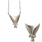 Handcrafted Elegant Bowknot Ikebana Necklace & Brooch Set - Elegant Minimalist Wearable Art, Creative Gift for Mother