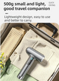 White Wireless Rechargeable Hot & Cold Hair Dryer - Lightweight Portable Blow Dryer with Blue Light Ion Care, 3 Speed & Temperature Settings