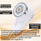 4-in-1 EMS Microcurrent & Constant Hot Compress Facial Toning Device (KL-3032) - Rechargeable Skin Lift & Rejuvenation Massager, Deep Cleaning & Nutrient Import