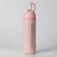24oz Pink Large Thermal Water Bottle with Dual-Sipping Lid & Built-in Straw - Leak-Proof 304 Stainless Steel Outdoor Sports Flask