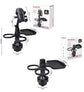2-Pack (2-in-1 Standard Version & 3-in-1 Pro Phone Mount Version) Car Rotating Dinner Tray & Double Cup Holder with Secure Phone Mount - Car Cup Slot Swivel Expander and Snacks & Drinks Organizer
