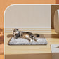 70 x 115 CM Self-Warming Thermal Pet Fluffy Mat with Machine Washable & Removable Zippered Cover - Waterproof Soft Cotton Fleece Bed for Dogs & Cats