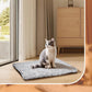 70 x 115 CM Self-Warming Thermal Pet Fluffy Mat with Machine Washable & Removable Zippered Cover - Waterproof Soft Cotton Fleece Bed for Dogs & Cats