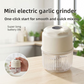 Yellow Cordless Electric Mini Food Chopper with 316 Stainless Steel Blades - Portable 300ml Garlic Crusher & Meat Grinder, One-Touch Operation