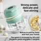 Yellow Cordless Electric Mini Food Chopper with 316 Stainless Steel Blades - Portable 300ml Garlic Crusher & Meat Grinder, One-Touch Operation