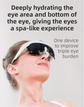 White Rechargeable Wearable Eye Washer & Hydrating Atomizer with Dual-Mode Timer and Sterile Tank - Nano Mist Eye Steamer for Dryness & Fatigue Relief