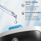 White Rechargeable Wearable Eye Washer & Hydrating Atomizer with Dual-Mode Timer and Sterile Tank - Nano Mist Eye Steamer for Dryness & Fatigue Relief