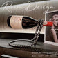 Black Luxury Pearl Floating Wine Rack - Creative Gravity-Defying Wine Bottle Holder, Minimalist Entryway Accent and Unique Gift Idea
