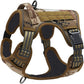 Camouflage Professional Adjustable Tactical Dog Mesh Harness - Reflective No-Pull Pet Vest with Control Handle (XL Size for Weight 75-135 lbs)