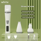 White Professional 3-in-1 Pet Grooming Kit - Low-Noise Rechargeable Dog Hair Trimmer & Nail Grinder for Paws, Eyes, and Body