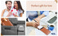 7-Piece Brown Business A7 Pocket Notebook Set - Premium PU Leather Memo Pad, 5 Memo Replacement Refills & 2-in-1 Metal Stylus Pen