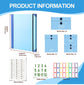 In Case I Go Missing Blue High-Capacity Emergency Information Binder - Heavy Duty Expanding File Organizer and Document Safety Folder