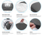 Grey Ergonomic Memory Foam U-Shaped Seat Cushion - Breathable Orthopedic Pressure Relief Pillow with ZIpper Cover & Handle (45 x 36 CM)
