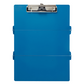 Blue Waterproof Aluminum Tri-Fold Nursing Clipboard with Pen Slot - Lightweight Pocket-Sized A4 Document Holder & 180° Flat Writing Pad