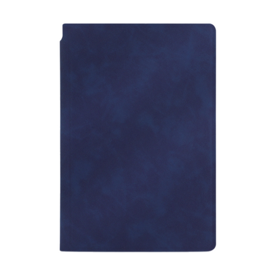Dark Blue A4 PU Leather Whiteboard Notebook with 3-Color Pens, Eraser & Cloth - Reusable Eco-Friendly Desktop Memo Pad & Handheld Writing Tablet