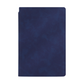 Dark Blue A4 PU Leather Whiteboard Notebook with 3-Color Pens, Eraser & Cloth - Reusable Eco-Friendly Desktop Memo Pad & Handheld Writing Tablet