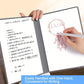 Blue A4 PU Leather Whiteboard Notebook with 3-Color Pens, Eraser & Cloth - Reusable Eco-Friendly Desktop Memo Pad & Handheld Writing Tablet