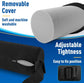 Black Portable McKenzie Method Ergonomic Lumbar Support Roll - Adjustable Memory Foam Cylinder Pillow with Breathable Cover