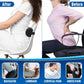 Grey Portable McKenzie Method Ergonomic Lumbar Support Roll - Adjustable Memory Foam Cylinder Pillow with Breathable Cover