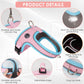 XS Size Blue Waterproof Reflective Saddle-Style Dog Harness & 1.5M Leash Set - Breathable Anti-Choke Escape-Proof Step-In Walking Gear