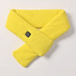 Yellow USB Powered Graphene Rapid Heated Scarf - 80 x 10 CM Washable Winter Thermal Wrap with 3-Level Temp for Cervical Support & Pain Relief