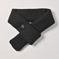 Black USB Powered Graphene Rapid Heated Scarf - 80 x 10 CM Washable Winter Thermal Wrap with 3-Level Temp for Cervical Support & Pain Relief
