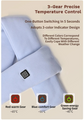 Light Blue USB Powered Graphene Rapid Heated Scarf - 80 x 10 CM Washable Winter Thermal Wrap with 3-Level Temp for Cervical Support & Pain Relief