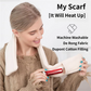 Light Blue USB Powered Graphene Rapid Heated Scarf - 80 x 10 CM Washable Winter Thermal Wrap with 3-Level Temp for Cervical Support & Pain Relief