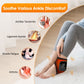 Black Wireless Rechargeable Heated Ankle Massager - 3 Heat Levels & 3 Vibrating Intensities Foot Joint Wrap for Pain Relief and Recovery