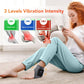 2-Pack Grey Wireless Rechargeable Heated Ankle Massager - 3 Heat Levels & 3 Vibrating Intensities Foot Joint Wrap for Pain Relief and Recovery