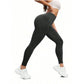 S Size Coffee Breathable High-Waist Ruched Butt-Lift Yoga Leggings - Dual Pockets & No Front T - LineNaked-Feel Performance Tights for Gym, Running & Pilates