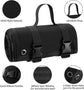 200x75CM Black Outdoor Tactical Roll-Up Shooting Mat - MOLLE Webbing & Stake Down Eyelets - Portable Waterproof Ground Pad for Field Training, Camping & Picnic