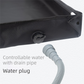 80x80x10CM Beige Portable Outdoor Shower Tray & Versatile Collapsible Water Basin - Reinforced Support and Drainage System- Leak-proof Oxford Large Base for Camping, Beach & Garden