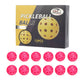 12-Pack Rose Red Professional Outdoor Pickleballs in Deluxe Gift Box - Seamless Crack-Resistant 40-Hole Training Balls Set