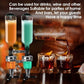 Professional Wall-Mounted Alcohol Tot Dispenser (6 Head) - Heavy Duty Adjustable Metal Wine Rack Decor with Spring-Loaded Bottle Holder
