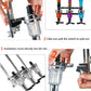 Professional Wall-Mounted Alcohol Tot Dispenser (6 Head) - Heavy Duty Adjustable Metal Wine Rack Decor with Spring-Loaded Bottle Holder